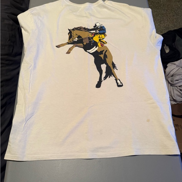 Rhude Off-White Crew Neck Tee - Picture 7 of 8